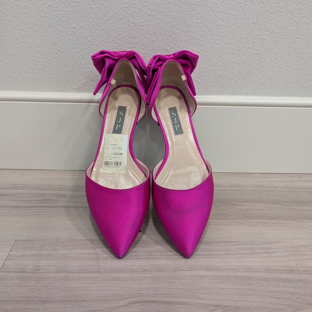 SJP by Sarah Jessica Parker Fuchsia Satin Heels